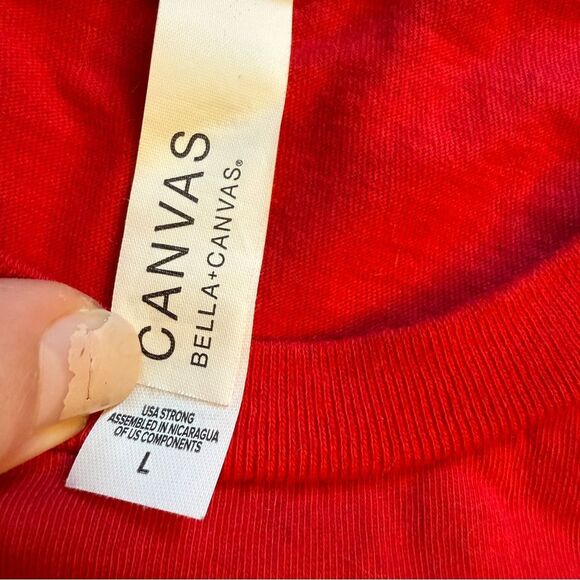 Barstool Sports Gato and Chill NJ Devils Red T-Shirt Men’s Unisex Size L - Picture 3 of 5